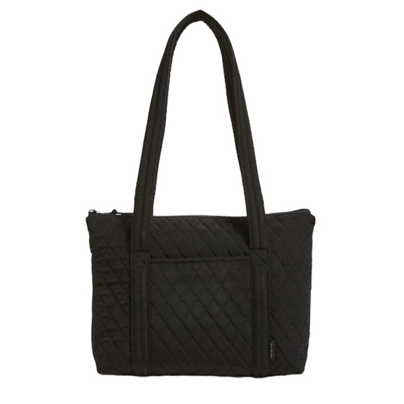 Vera Bradley Basics Little Tote in Microfiber Black NWT - Picture 2 of 9